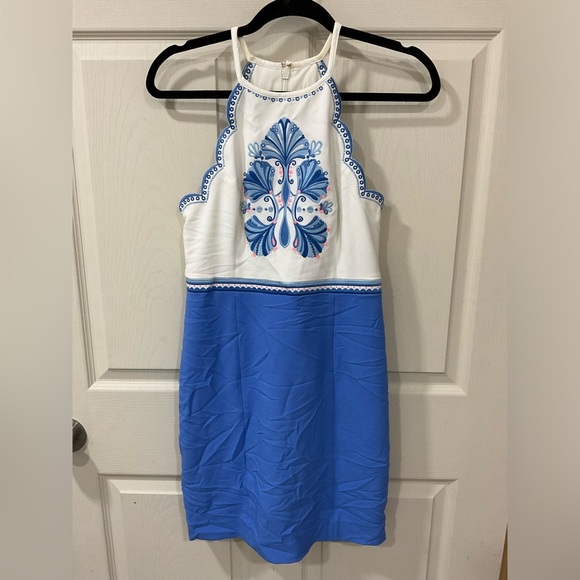 Lily Pulitzer Embroidered Halter Mini Dress - Picture 1 of 3